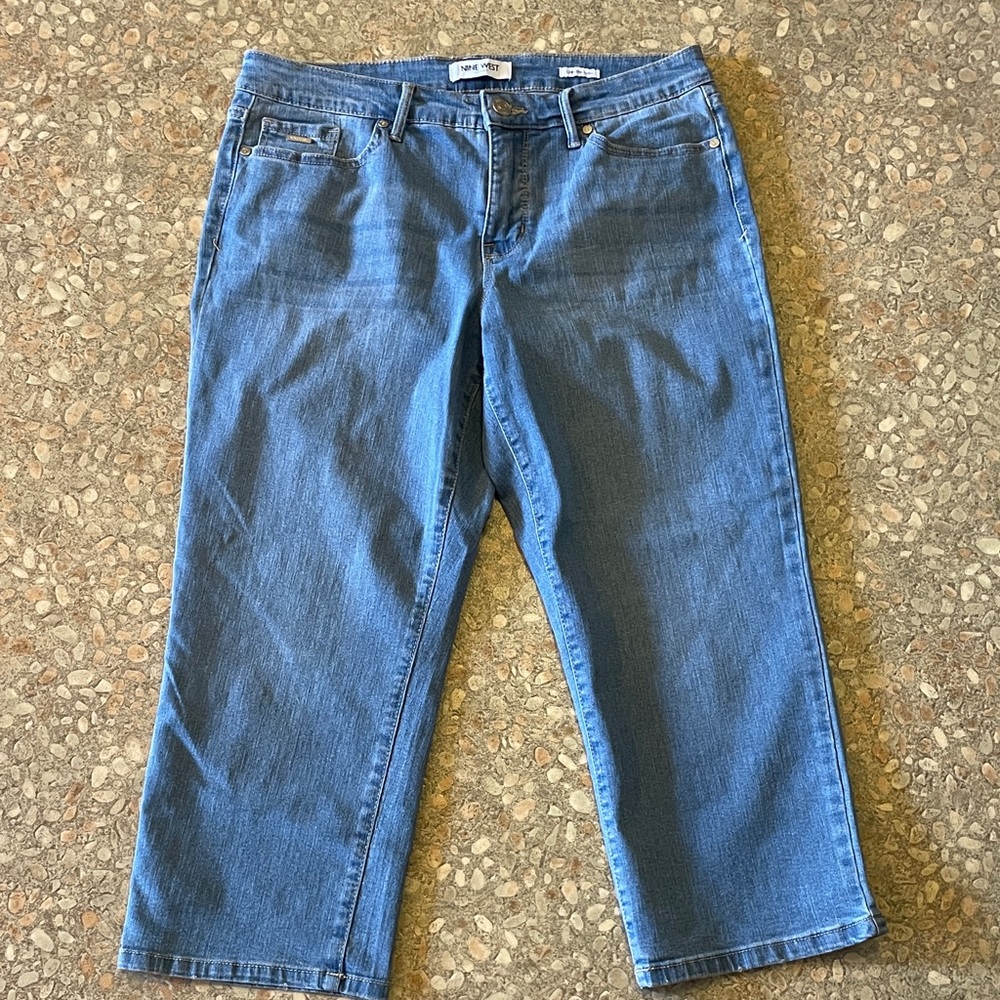 Nine West Chrystie Capri Denim Cropped Jeans